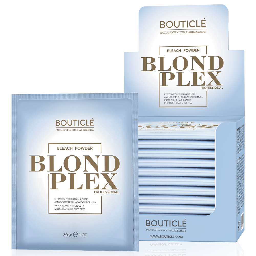 Обесцвечивающий порошок с аминокомплексом Blond Plex Powder Bleach (12*30 г) порошок для обесцвечивания белый bleaching powder 91250 500 г