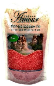 Соль Мертвого моря для ванны Роза (Shemen Amour)