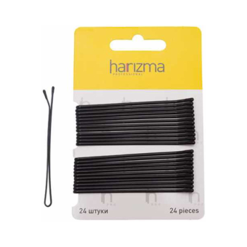 Невидимки 70 мм прямые черные (Harizma)