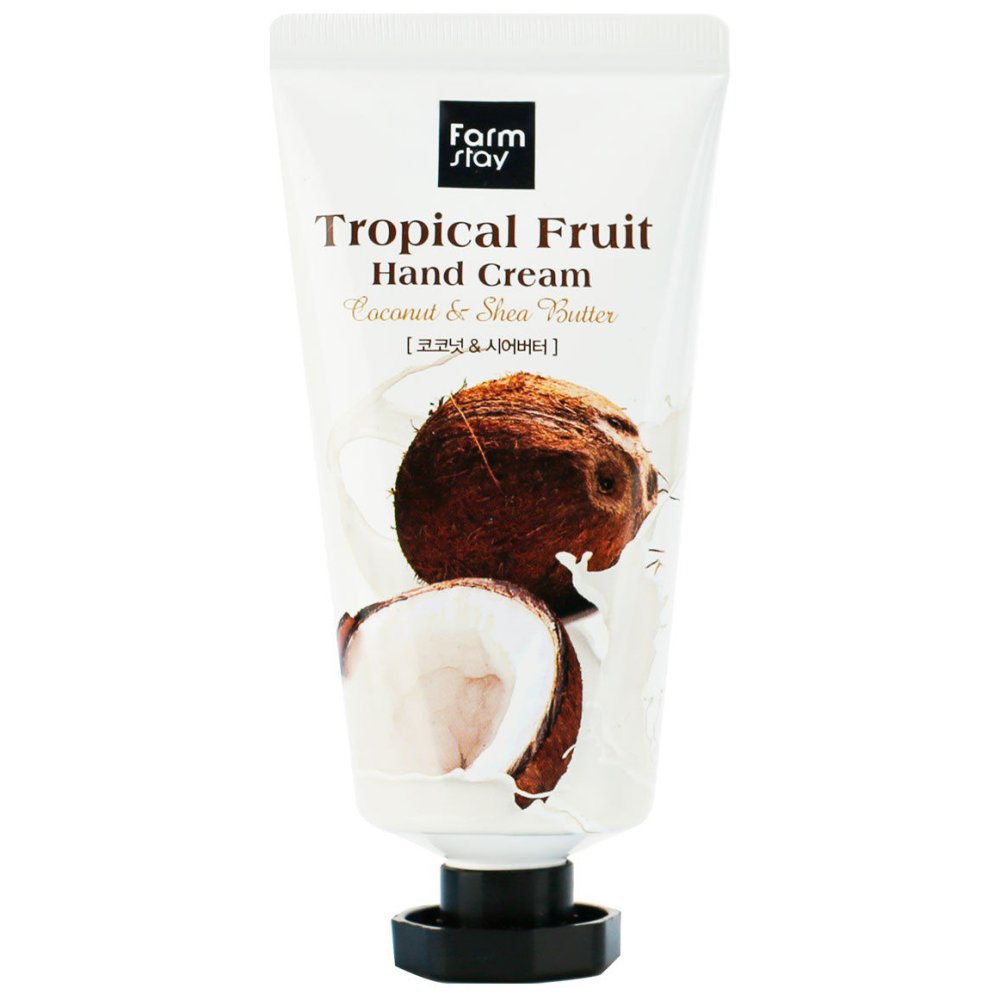 Крем для рук Тропические фрукты с кокосом и маслом ши Tropical Fruit Hand Cream Coconut & Shea Butter фрукты отрезные карточки