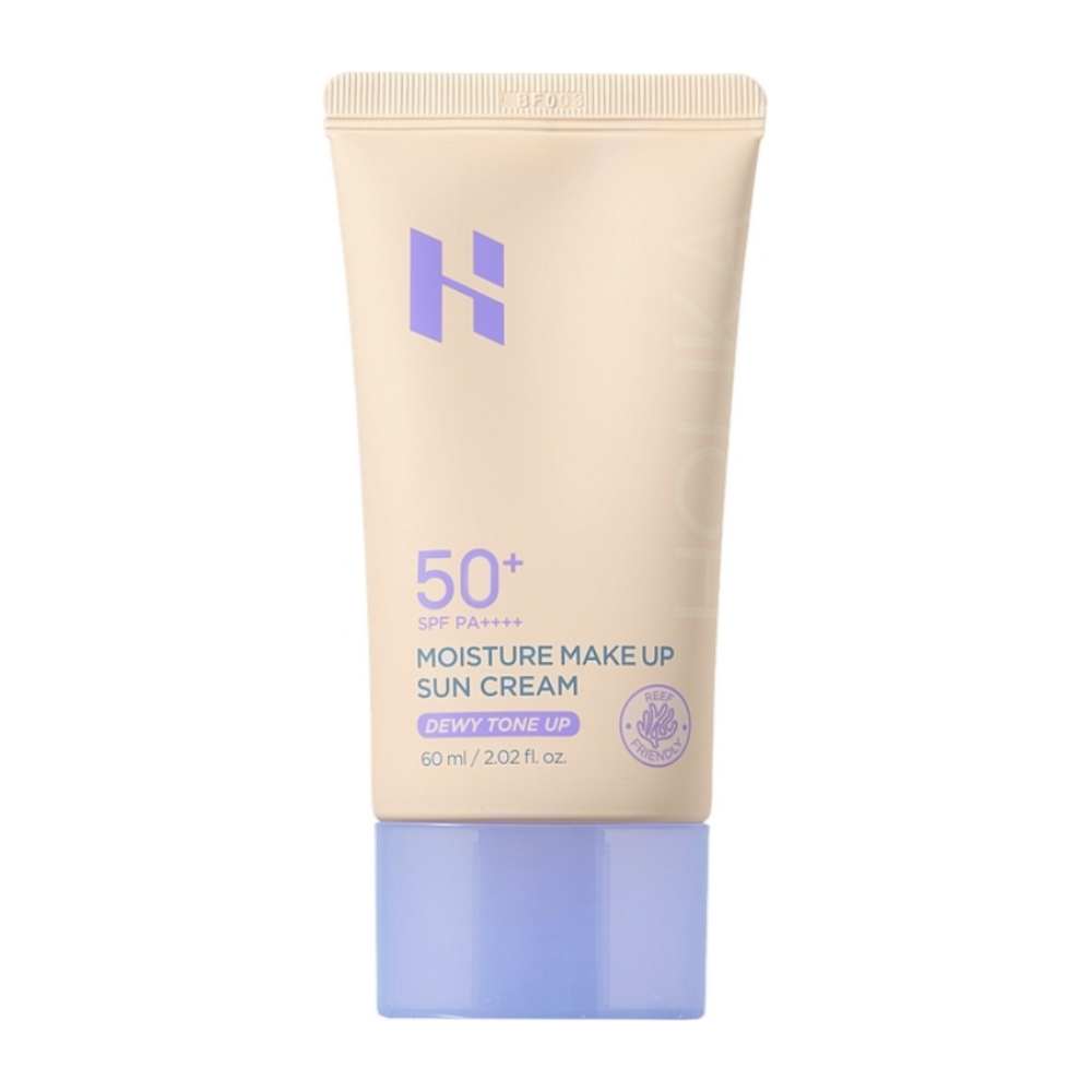 Увлажняющая база под макияж с тонирующим эффектом Moisture Make Up Sun Cream Dewy Tone Up SPF 50+ PA++++