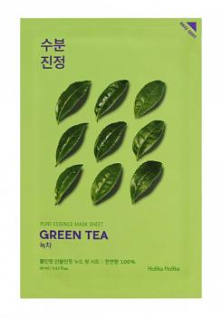 Тканевая маска с зеленым чаем Pure Essence Mask Sheet Green Tea (Holika Holika)