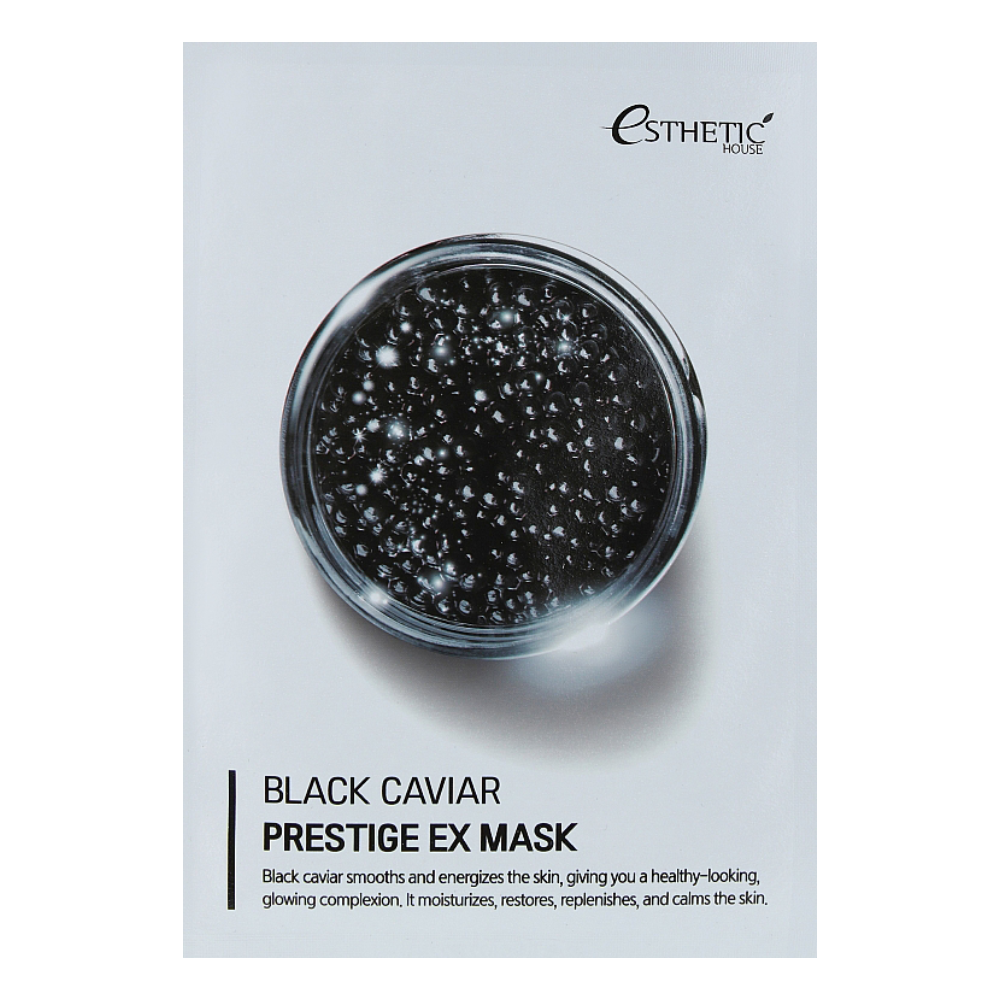 Тканевая маска для лица Черная икра Black Caviar Prestige EX Mask Esthetic  House купить в Москве и СПб | Цена и отзывы в официальном интернет магазине  Kosmetika-proff.ru