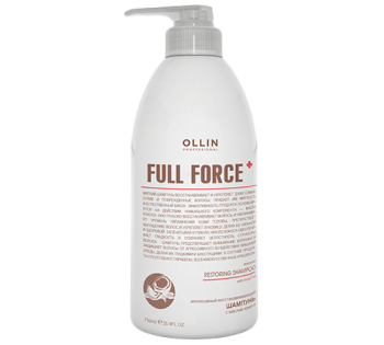 Интенсивный восстанавливающий шампунь с маслом кокоса Ollin Full Force (Ollin Professional)