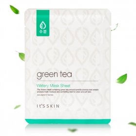 Тканевая маска для жирной и комбинированной кожи It's Skin Green Tea Watery Mask Sheet