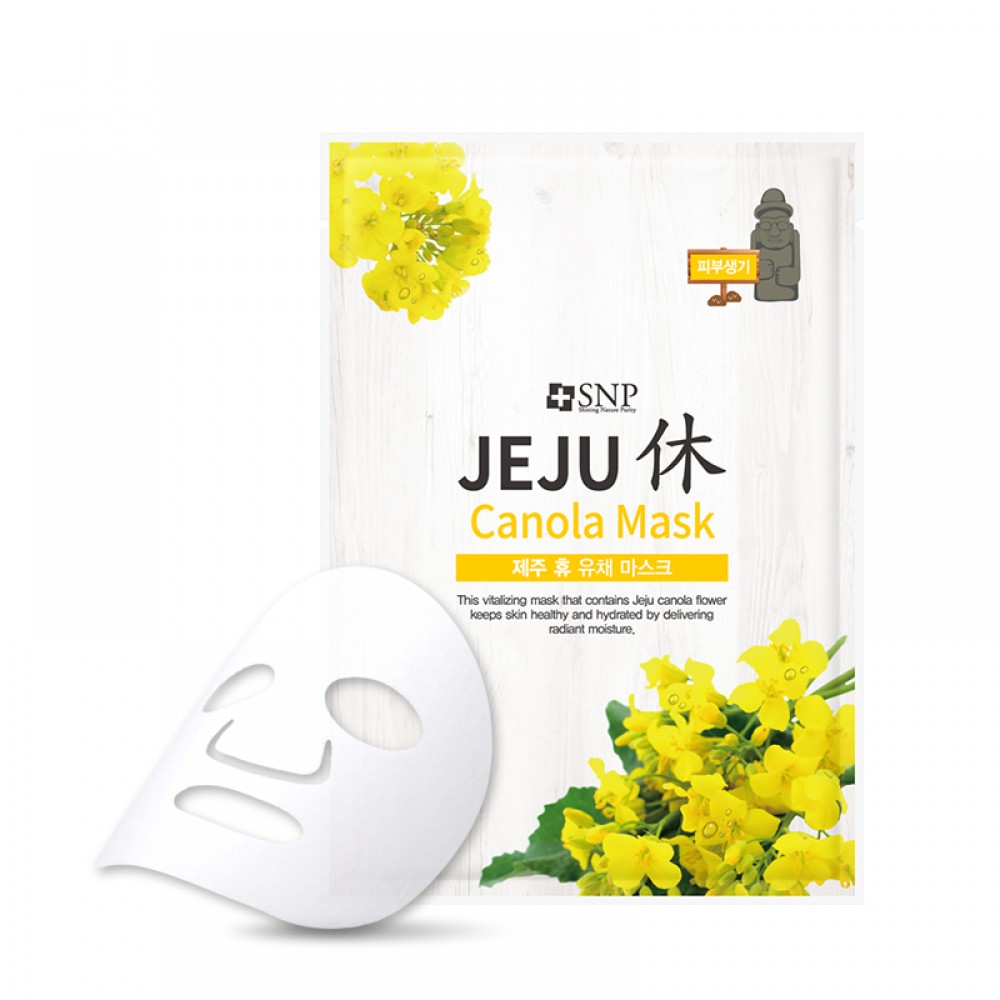 Маска для лица с маслом канола SNP Jeju Rest Canola Mask