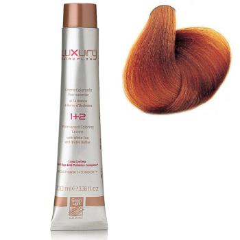 Стойкая крем-краска Светлый медно-золотой блондин 8.43 Luxury Hair Color Light Copper Golden Blond 8.43 (Green Light)