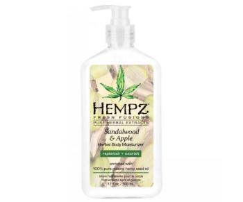 Увлажняющее молочко для тела Сандал и Яблоко Sandalwood and Apple Herbal Body Moisturizer Hempz 500 мл