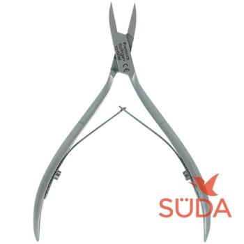 Угловые щипцы с закругленным концом для ногтей и кожи 13 см Premium (Suda)