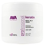 Питательная крем-маска для восстановления окрашенных и химически обработанных волос AAA Keratin Royal Jelly Cream (Kaaral)