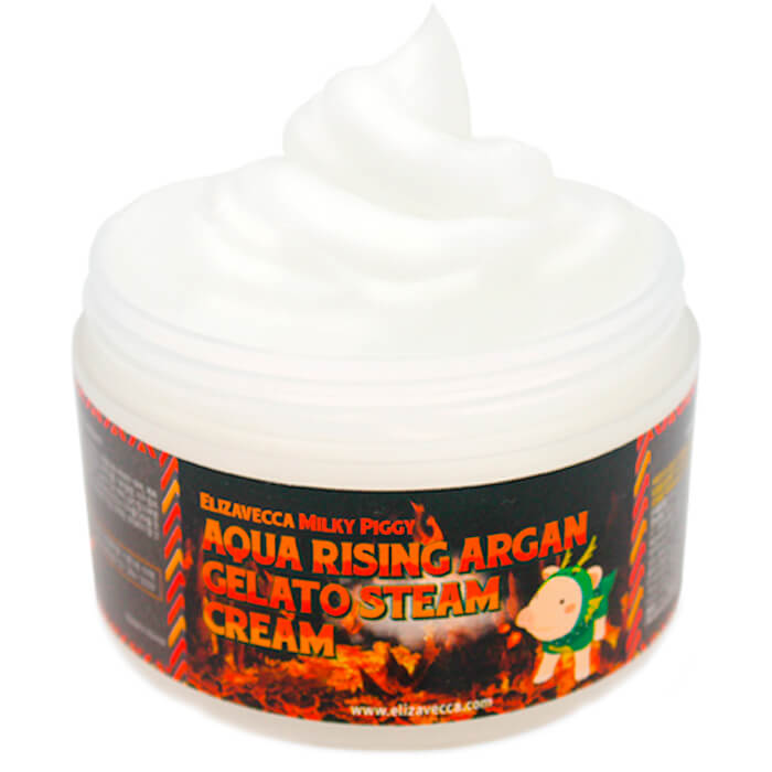Крем для лица с коллагеном Milky Piggy Aqua Rising Argan Gelato Steam Cream