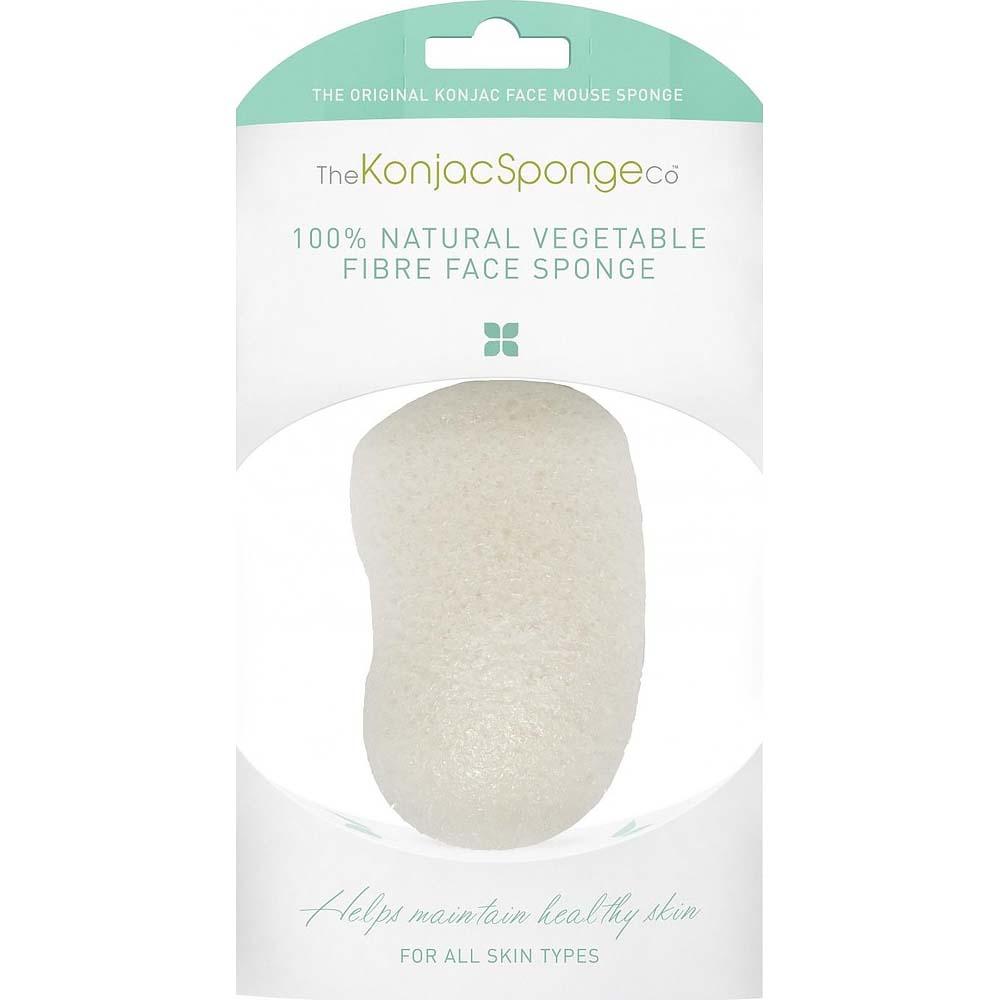 Спонж для умывания лица Premium Face Mouse Sponge Pure White 100%