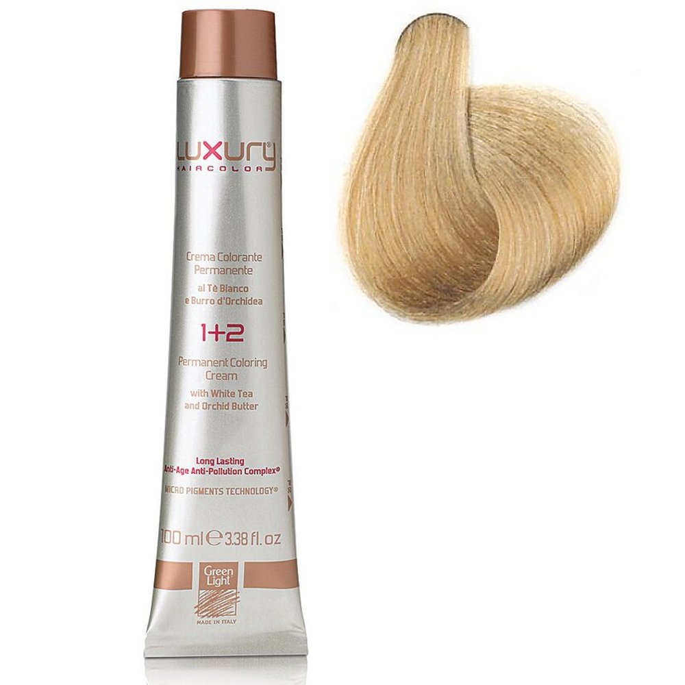 Стойкая крем-краска Интенсивный очень светлый блондин 9 Luxury Hair Color Intense Very Light Blond 9