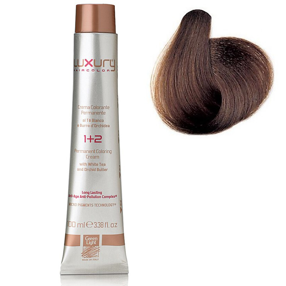 

Стойкая крем-краска Светлый кофе 5.88 Luxury Hair Color Light Coffee 5.88