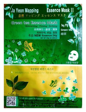 Маска для лица с зеленым чаем Jayeonmapping Green Tea Essence Mask