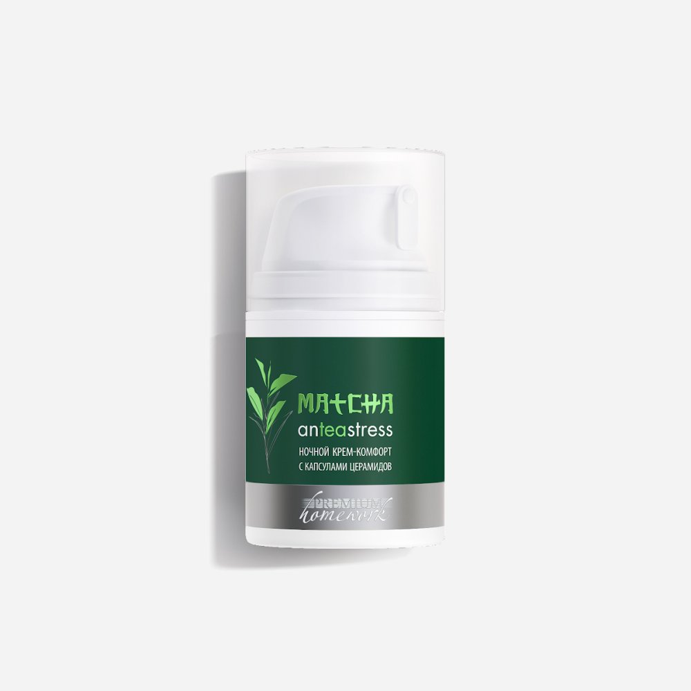 Крем-комфорт ночной с капсулами церамидов Matcha anTEAstress 2110₽