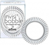 Резинка-браслет для волос Slim (Inv_85, 85, серебряный, 3 шт)