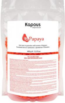 Гелевый воск в гранулах с ароматом Папайя Kapous 400 г