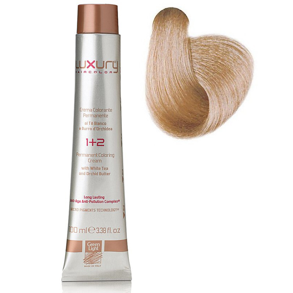 Стойкая крем-краска Теплый платиновый блондин 10.003 Luxury Hair Color Warm Platinum Blond 10.003