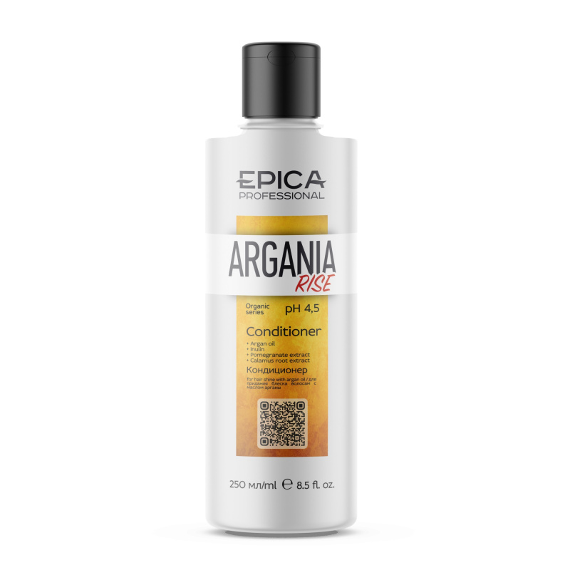 Кондиционер для придания блеска волосам с маслом арганы Argania Rise Organic (91375, 250 мл) akro rise 30