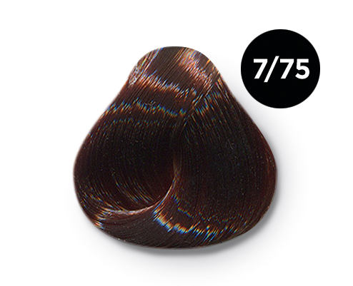 Перманентная крем-краска для волос Ollin Color (770624, 7/75, русый коричнево-махагоновый, 100 мл, Русый)