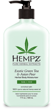 Увлажняющее молочко для тела Зеленый чай и Груша (Hempz)