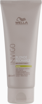 Оттеночный бальзам-уход для теплых светлых оттенков Invigo Blonde Recharge (Wella)