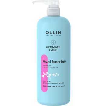 Шампунь для окрашенных волос с экстрактом ягод асаи Ultimate Care Ollin Professional 1000 мл