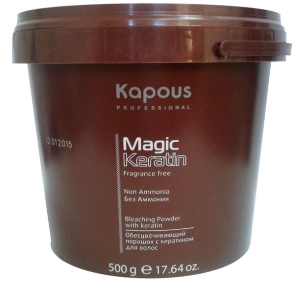 Осветляющая пудра в микрогранулах Non ammonia Magic Keratin (862, 30 г)