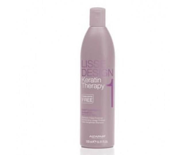 Глубоко очищающий кератиновый шампунь для волос Lisse Design Deep Cleansing Shampoo