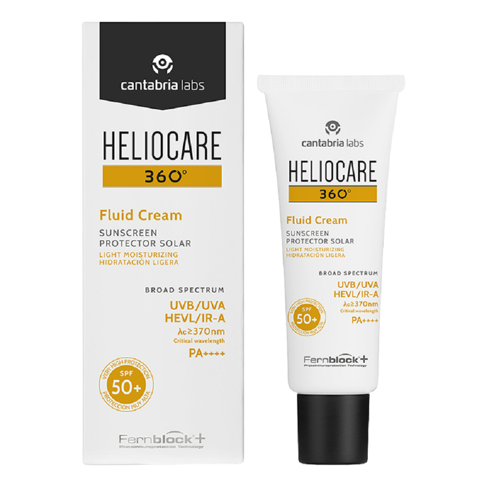 Солнцезащитный крем-флюид с СЗФ 50+ для всех типов кожи Heliocare 360º  Fluid Cream SPF 50+