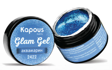 Гель-краска для ногтей Glam Gel (2422, 2422, аквамарин, 5 мл) шампунь для дисциплины вьющихся волос glam curly hair ds 627 250 мл
