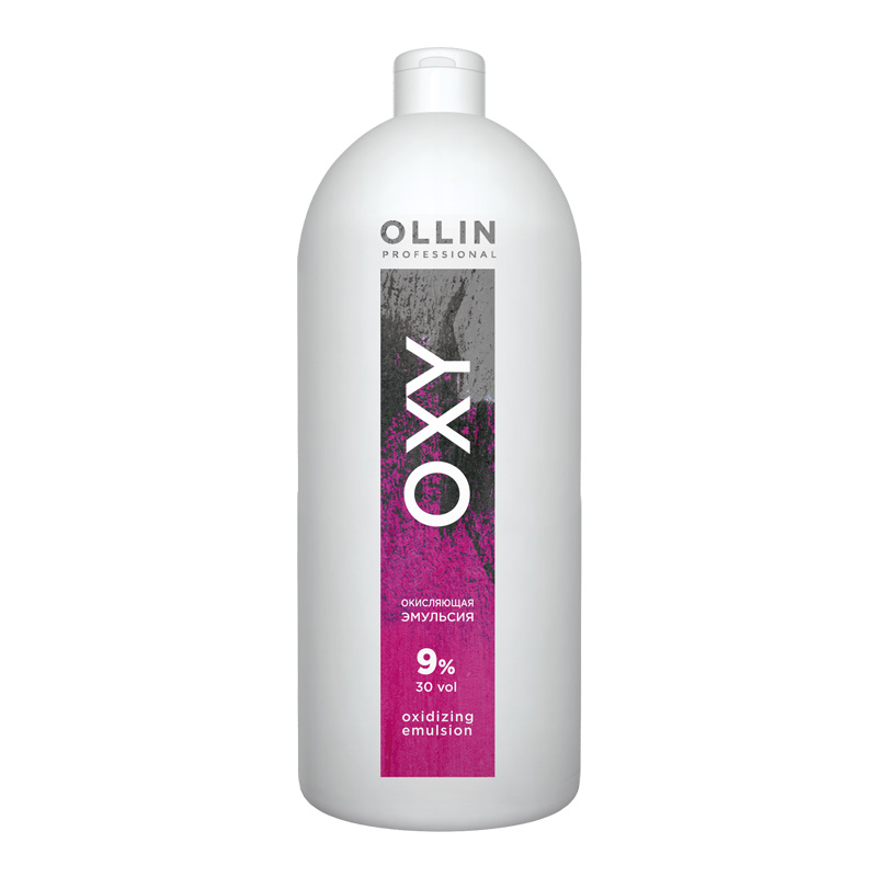 Окисляющая эмульсия 9% 30vol. Oxidizing Emulsion Ollin Oxy (397618, 1000 мл) окисляющая крем эмульсия 1 5% 5vol oxidizing emulsion cream ollin silk touch 729025 1000 мл
