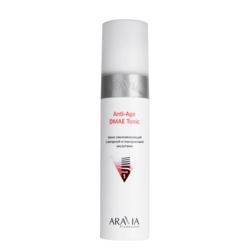 Тоник омолаживающий с янтарной и гиалуроновой кислотами Anti-Age DMAE Tonic Aravia