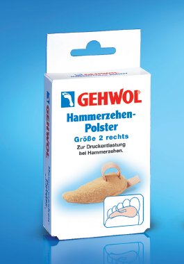 Подушечка под пальцы ног маленькая левая Hammerzehen-Polster