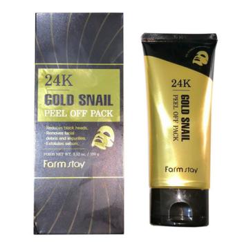 Маска-пленка с золотом и муцином улитки 24K Gold Snail Peel Off Pack FarmStay 100 г