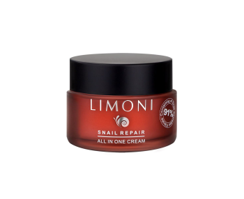 Восстанавливающий крем для лица с экстрактом секреции улитки Snail Repair All In One Cream (Limoni)