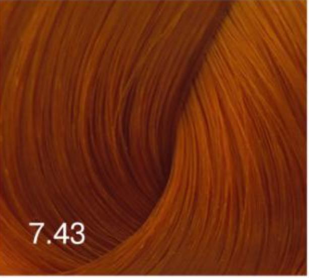 Перманентный крем-краситель для волос Expert Color (8022033103840, 7/43, русый медно-золотистый, 100 мл) 9 0 краситель перманентный iq color dewal cosmetics