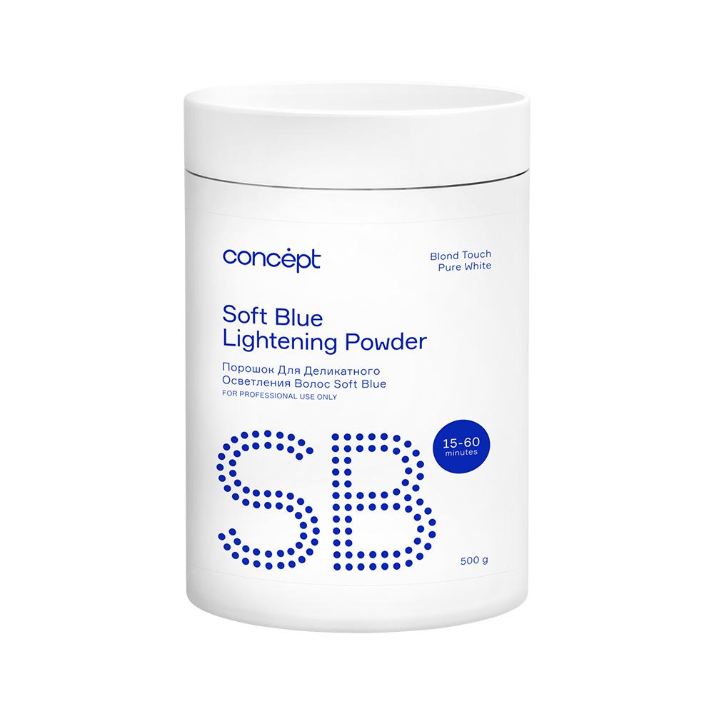 Порошок для осветления волос Soft Blue Lightening Powder (91322, 500 г) пудра для волос matrix style link height riser volumizing powder