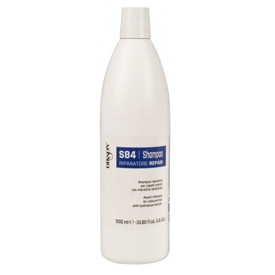 Восстанавливающий шампунь для окрашенных волос с гидролизированным кератином Shampoo Repair S84 (844, 1000 мл) шампунь для окрашенных волос velvet color bond shampoo 300 мл