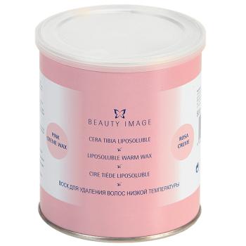 Баночка с воском - розовый с розовым маслом (для чувствительной кожи и жестких коротких волос) (Beauty Image)