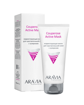 Корректирующая маска для чувствительной кожи с куперозом Couperose Active Mask (Aravia)