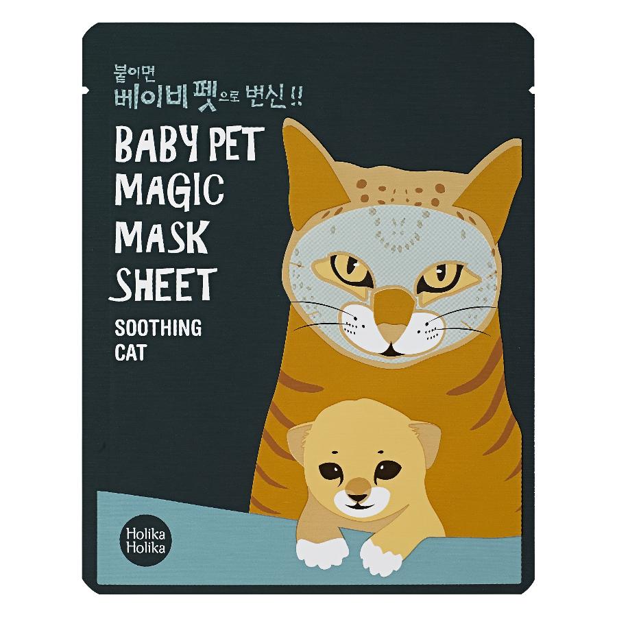 Успокаивающая тканевая маска-мордочка - Кошка Baby Pet Magic Mask Sheet Soothing Cat