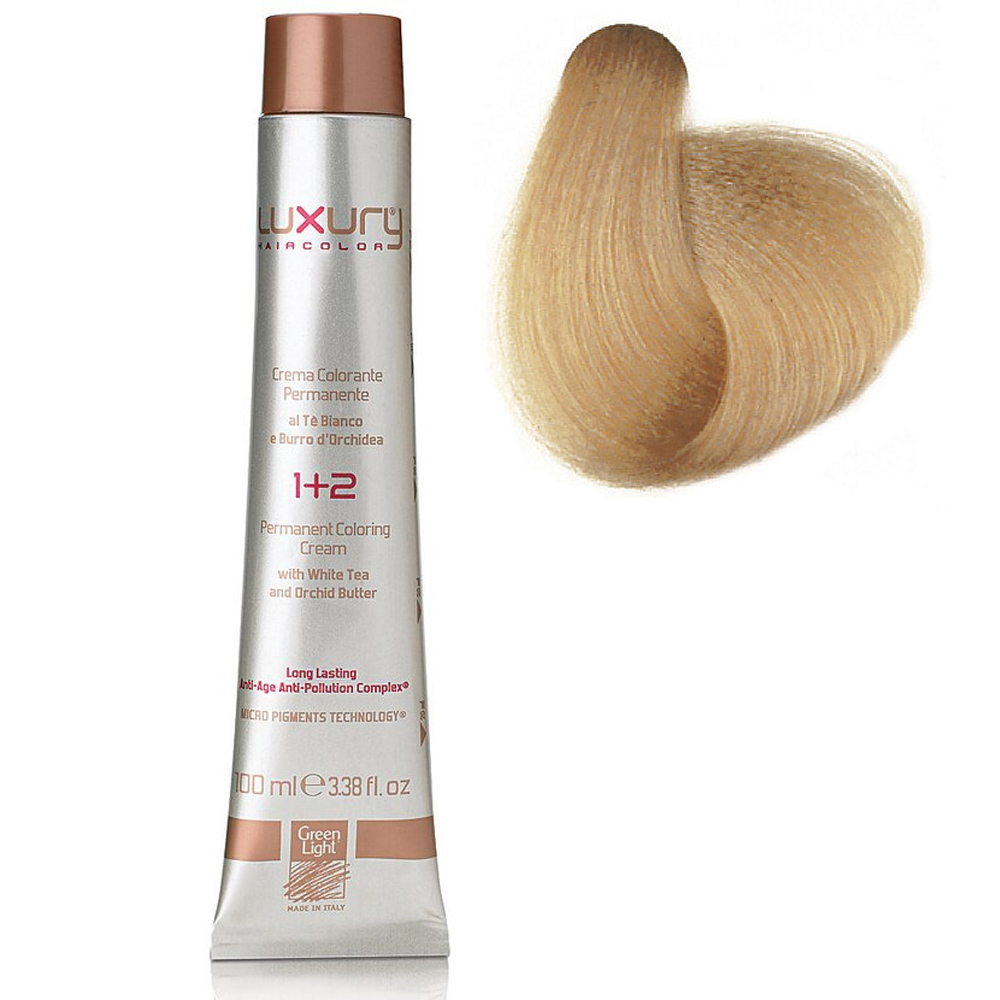 Стойкая крем-краска Платиновый блондин 10.0 Luxury Hair Color Platinum Blond 10.0 несмываемая сыворотка для восстановления и укрепления обесцвеченных волос icy blond reinforcing serum for blond hair