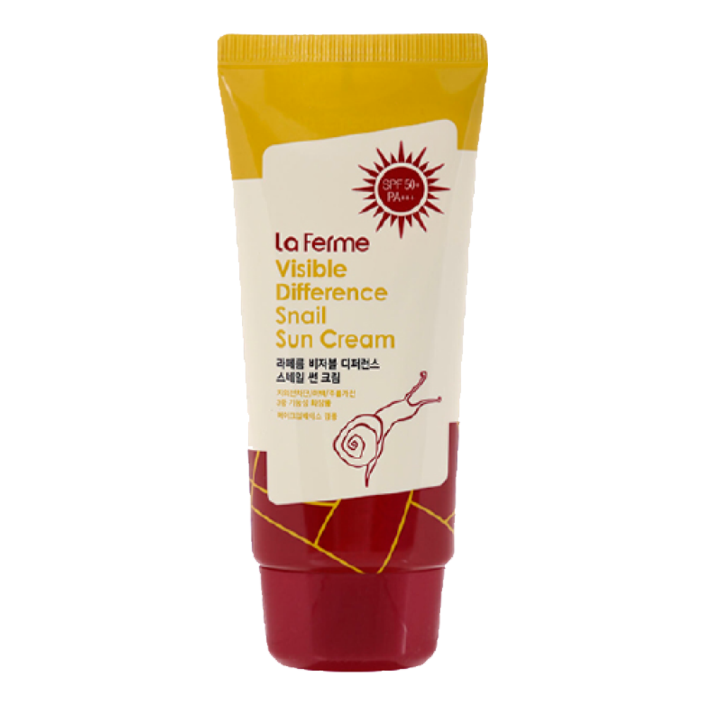 Солнцезащитный крем SPF 50+ Visible Difference Snail Sun Cream освежающий тонер с алоэ вера aloe visible difference fresh toner