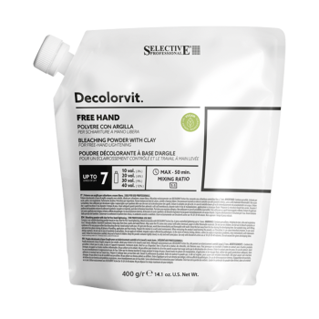 Порошок обесцвечивающий с глиной Decolorvit Free Hand Selective Professional 400 мл