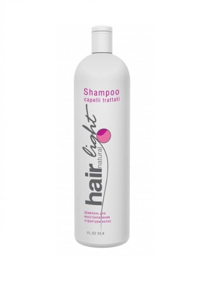 Шампунь для восстановления структуры волос Hair Natural Light Shampoo Capelli Trattati