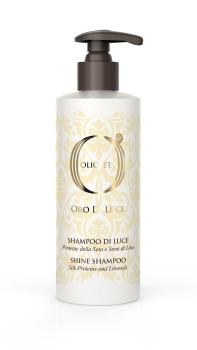 Шампунь-блеск с протеинами шелка и семенем льна Olioseta Oro Di Luce Barex