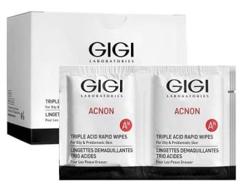 Влажные очищающие салфетки AN Triple Acid Rapid Wipes GiGi