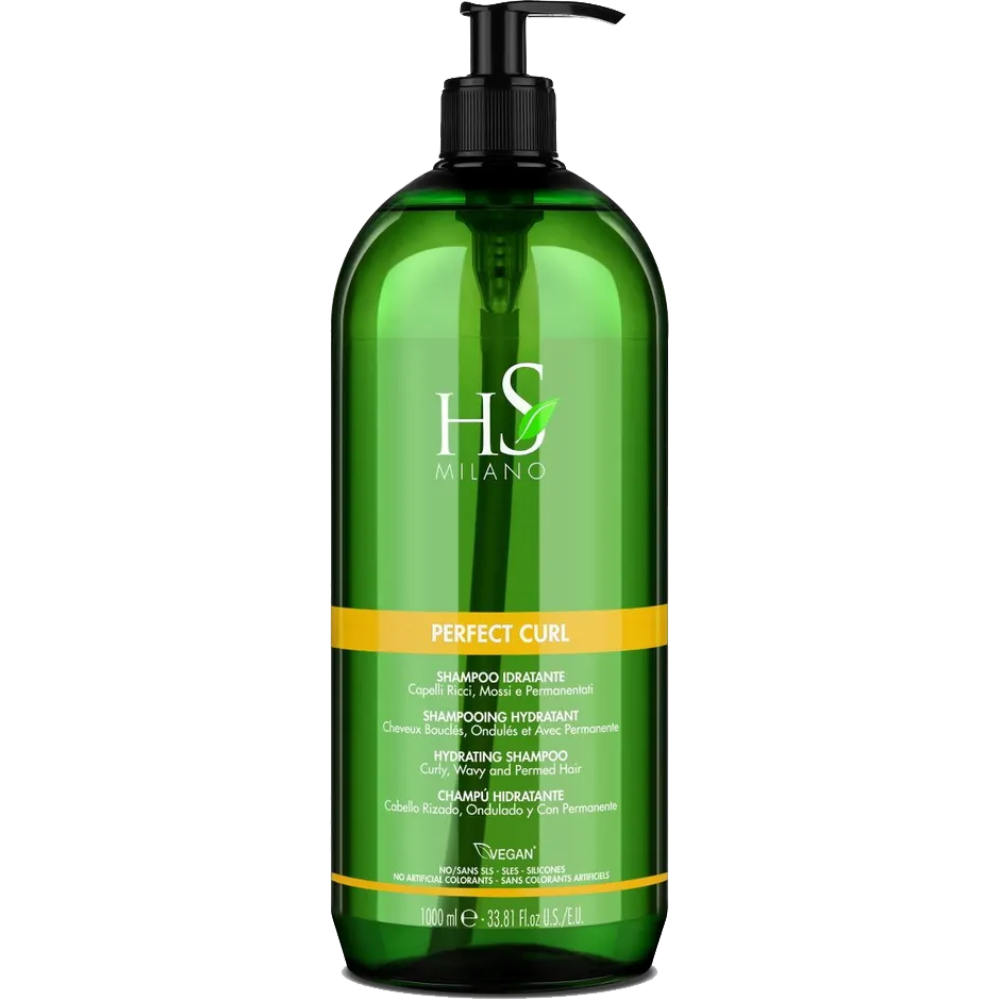 Шампунь для вьющихся волос с маслом оливы Hs Perfect Curl. Shampoo Idratante (7222, 1000 мл) защитный шампунь для сохранения косметического а волос minu shampoo 75056 250 мл